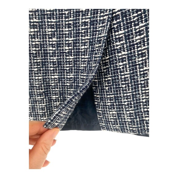 Ann Taylor Black White‎ Tweed Cotton Blend Lined Skirt Size 2 - Picture 5 of 8